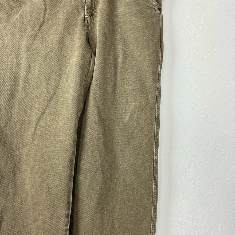 Levis Premium Jeans Denim Pants Dad Utility Cargo Carpenter Khaki Brown Cotton - Picture 4 of 11